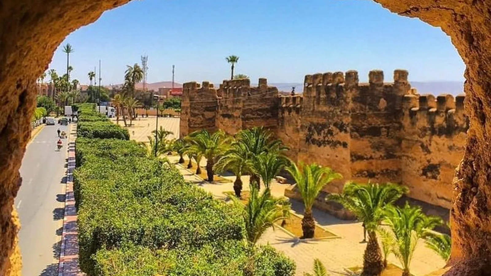 Taroudant medina ramparts at sunset